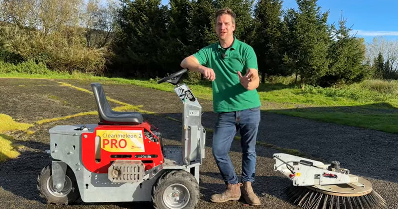 Cleaning an Abandoned Yard with the Westermann CM2 Ride On Moss Removal ...