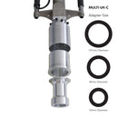 Multi UK C adapter - a 3-in-1 adapter system, with sizes 107mm, 85mm, 56mm