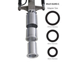 Multi Euro C adapter - a 3-in-1 adapter system, with sizes 107mm, 85mm, 65mm