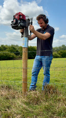 Easy Petrol Post Driver - Max107 - with Multi Adapter