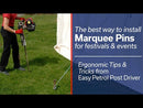 A video showing tips and tricks of how to use the Easy Petrol Post Driver Marquee model