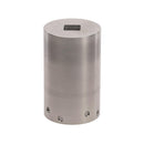 An aluminium cylindrical adapter with internal dimensions of 32x32mm, designed for driving in 1" square posts with the Easy Petrol Post Driver