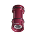 A red metal reducing adapter, for driving in 1" round stakes and anchors into the ground with the Easy Petrol Post Driver