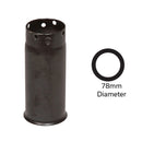 Black round adapter with 78mm diameter for driving 3" posts, displayed against a white background.