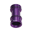 A purple reducing adapter with 54mm internal diameter, designed for use with an Easy Petrol Post Driver. It has black rubber o-rings for attachment.