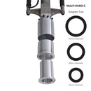 Studio image of a 3-in-1 Multi Euro C Adapter, including sizes 107mm, 85mm, 65mm