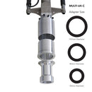 Studio image of a 3-in-1 Multi UK C Adapter, including sizes 107mm, 85mm, 56mm