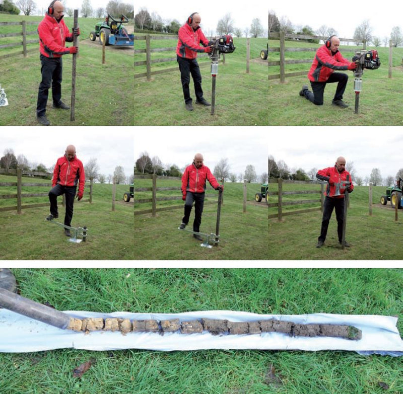 Sequence of how to use the Soil Sampler