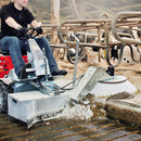 Waster scraper with side brush for the CM2