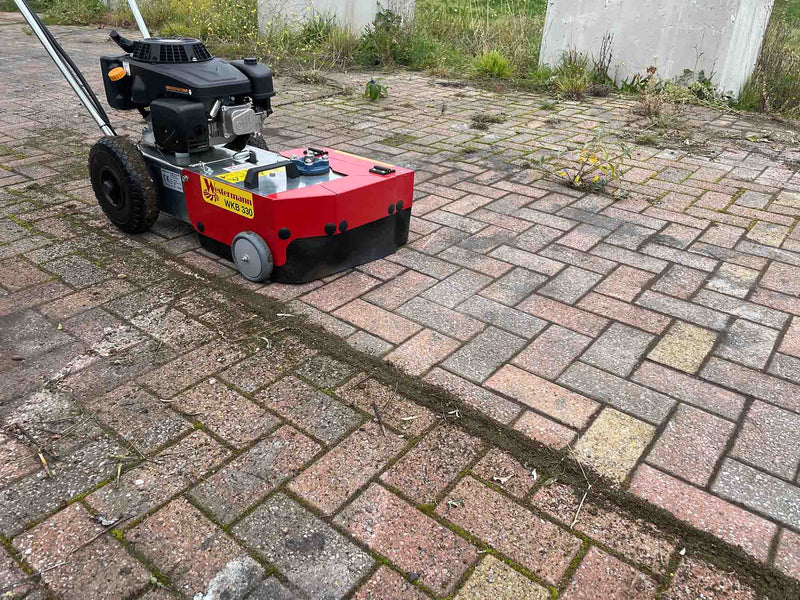 Weed and Moss Removal by Westermann WKB330 with Petrol Engine