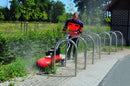 Weed Ripper removing weeds from block paving setts