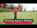 A video showing how to install square stakes with the Easy Petrol Post Driver 