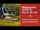 A video showing the WR870 Westermann Moss Brush in action on real life moss removal.
