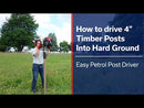 How to drive large posts into hard ground